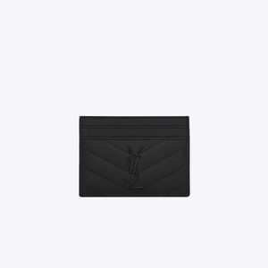 Saint Laurent Monogram Leather Card Case